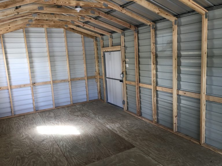 12′ x 24′ Americana Shed with Garage Package – Built Strong Buildings